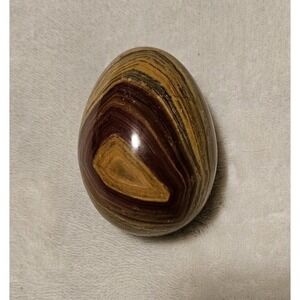 Banded Onyx Polished Brown Stone Egg Tiger Eye USED